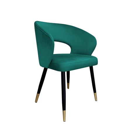 Krzesło AURA welurowe MG20 – czarne nogi ze złotem
