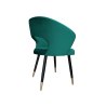 Krzesło AURA welurowe MG20 – czarne nogi ze złotem