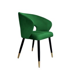 Krzesło AURA welur MG25 zielone na czarno-złotej nodze