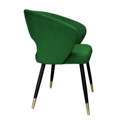 Krzesło AURA welur MG25 zielone na czarno-złotej nodze