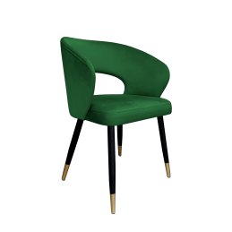 Krzesło AURA welur MG25 zielone na czarno-złotej nodze