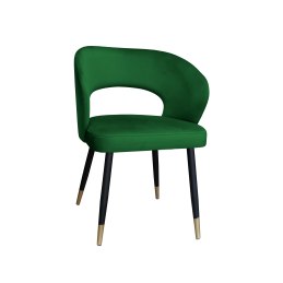 Krzesło AURA welur MG25 zielone na czarno-złotej nodze