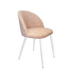 Krzesło Colin tkanina Welur noga metalowa