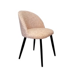 Krzesło Colin tkanina Welur noga metalowa