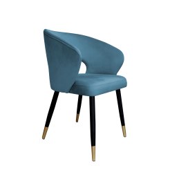 Krzesło AURA welurowe MG33 – czarne nogi ze złotem