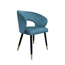 Krzesło AURA welurowe MG33 – czarne nogi ze złotem