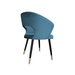 Krzesło AURA welurowe MG33 – czarne nogi ze złotem