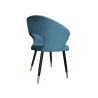 Krzesło AURA welurowe MG33 – czarne nogi ze złotem