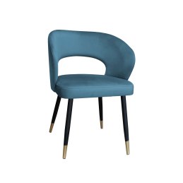 Krzesło AURA welurowe MG33 – czarne nogi ze złotem