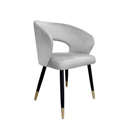 Krzesło AURA welurowe MG39, czarne nogi ze złotem