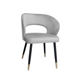 Krzesło AURA welurowe MG39, czarne nogi ze złotem