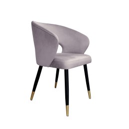Krzesło AURA welur MG55 czarne nogi ze złotem