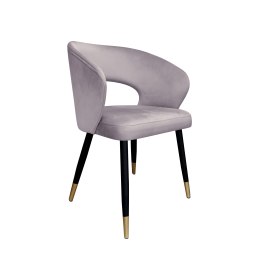 Krzesło AURA welur MG55 czarne nogi ze złotem