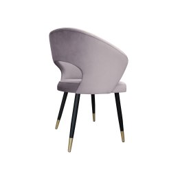 Krzesło AURA welur MG55 czarne nogi ze złotem