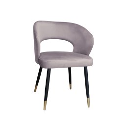 Krzesło AURA welur MG55 czarne nogi ze złotem
