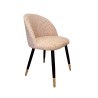 Krzesło Colin tkanina Welur noga metalowa