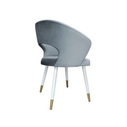 Krzesło tapicerowane AURA noga biała BL06