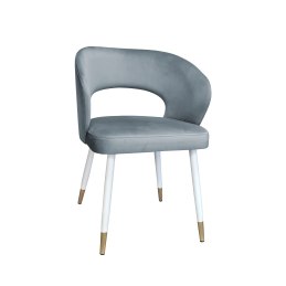 Krzesło tapicerowane AURA noga biała BL06