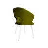 Krzesło AURA welur BL75 zielone na białej nodze