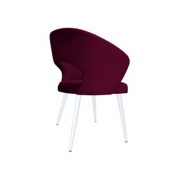 Krzesło AURA MG02 śliwka na białej nodze