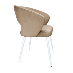 Krzesło AURA welur MG06 na białej nodze