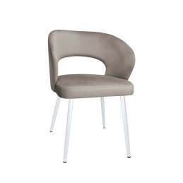 Krzesło AURA welurowe MG09 na białej nodze