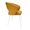 Krzesło tapicerowane AURA MG15 miodowy na białej nodze