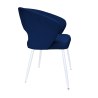 Krzesło AURA welur MG16 granat na białej nodze