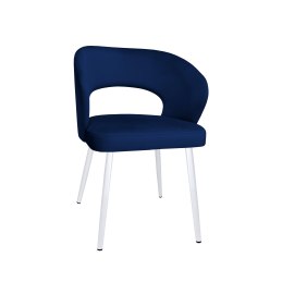 Krzesło AURA welur MG16 granat na białej nodze