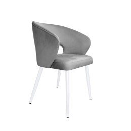 Krzesło tapicerowane AURA MG17 na białej nodze