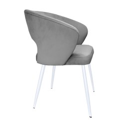 Krzesło tapicerowane AURA MG17 na białej nodze