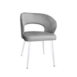 Krzesło tapicerowane AURA MG17 na białej nodze