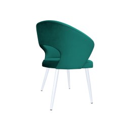 Krzesło AURA welur MG20 turkus biały stelaż