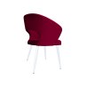 Krzesło tapicerowane AURA MG31 czerwone na białej nodze