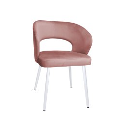 Krzesło AURA welur MG58 na białej nodze