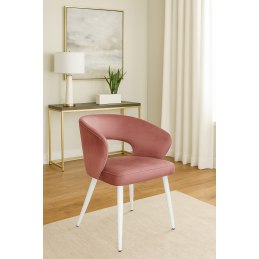 Krzesło AURA welur MG58 na białej nodze