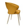 Krzesło AURA welurowe MG15 miodowy z nogami dąb