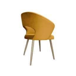 Krzesło AURA welurowe MG15 miodowy z nogami dąb