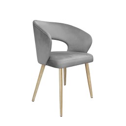 Krzesło AURA welur MG17 szary, nogi dąb