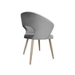 Krzesło AURA welur MG17 szary, nogi dąb