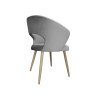 Krzesło AURA welur MG17 szary, nogi dąb