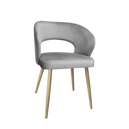 Krzesło AURA welur MG17 szary, nogi dąb