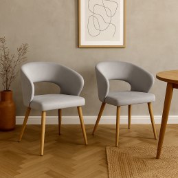 Krzesło AURA welur MG39 nogi dąb