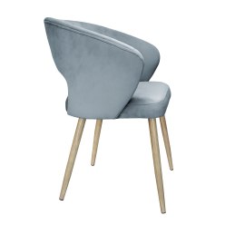 Krzesło AURA welurowe BL06 nogi dąb