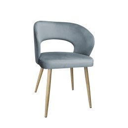 Krzesło AURA welurowe BL06 nogi dąb