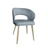 Krzesło AURA welurowe BL06 nogi dąb