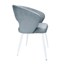 Krzesło tapicerowane AURA noga biała BL06