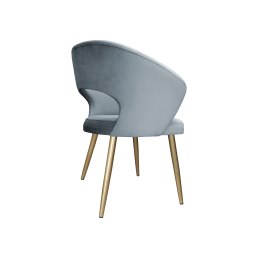 Krzesło AURA welur BL06 złote nogi