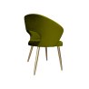 Krzesło tapicerowane AURA zielone BL75 z nogami złotymi