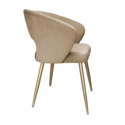 Krzesło AURA welurowe MG06 nogi złote